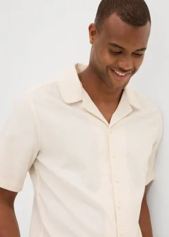 bonprix Chemise manches courtes en lin|Homme Chemises