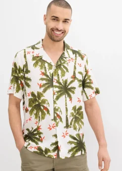 bonprix Chemise manches courtes en viscose, loose|Homme Mode Plage|Chemises