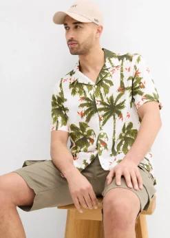 bonprix Chemise manches courtes en viscose, loose|Homme Mode Plage|Chemises