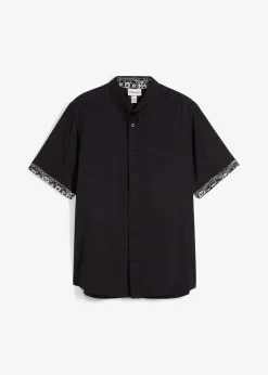 Homme bonprix Chemises|Chemise manches courtes en viscose, slim