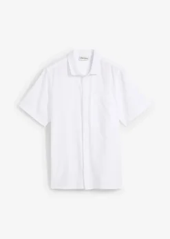 bonprix Chemise manches courtes en lin mélangé léger|Enfant Garçons 9-16 Ans·Costumes & Chemises