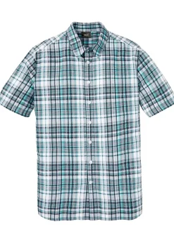 Homme bonprix Chemises|Chemise manches courtes en seersucker 100% coton