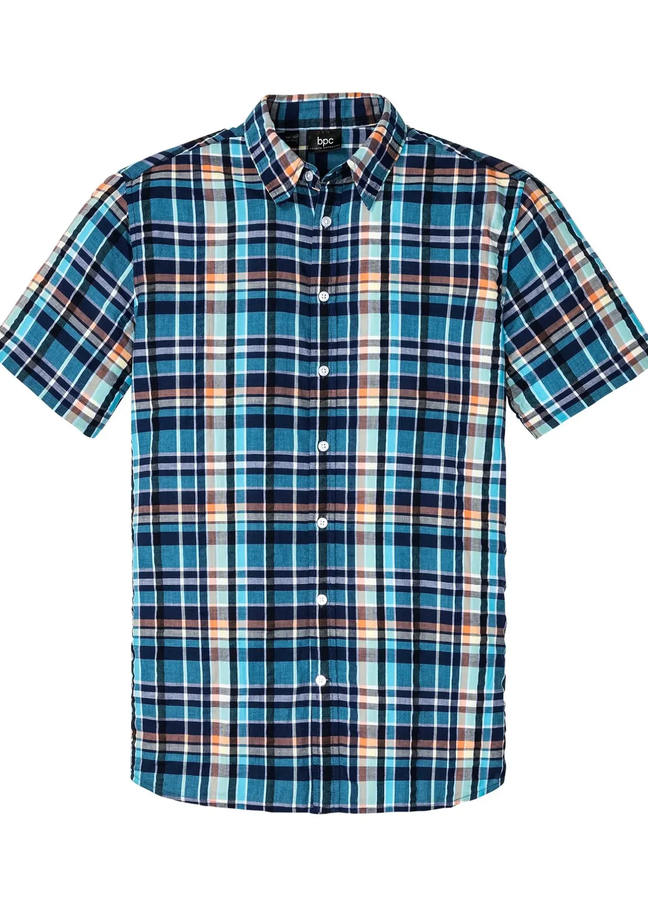 bonprix Chemise manches courtes en seersucker 100% coton|Homme Chemises