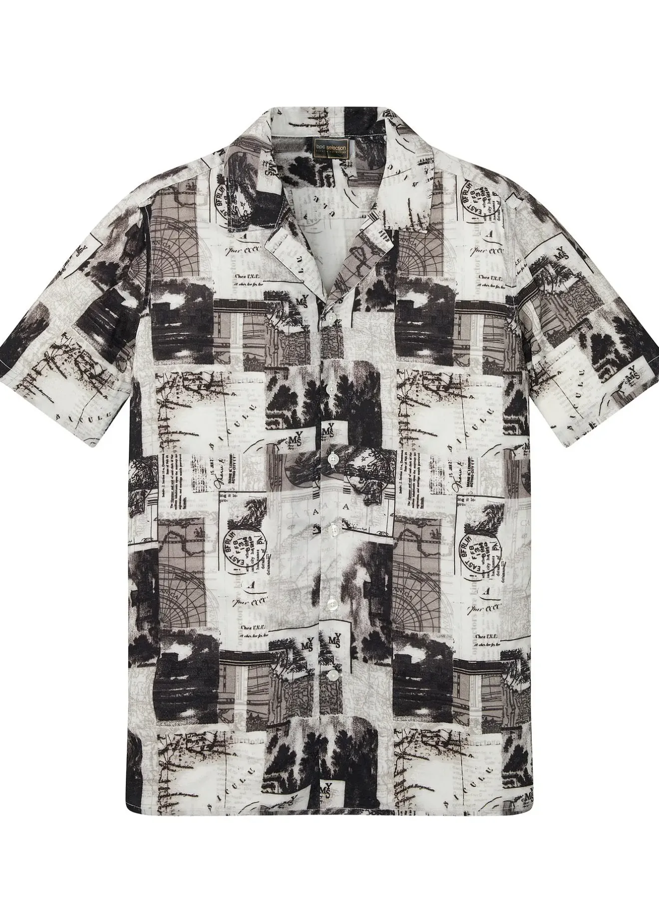 Homme bonprix Chemises|Chemise manches courtes en viscose