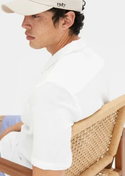 bonprix Chemise manches courtes en gaze 100% coton|Homme Chemises