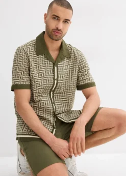 Homme bonprix Chemises|Chemise manches courtes en lin majoritaire