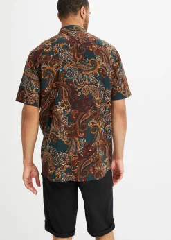 Homme bonprix Chemises|Chemise manches courtes en viscose