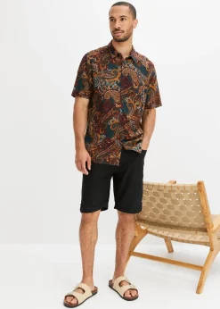 Homme bonprix Chemises|Chemise manches courtes en viscose