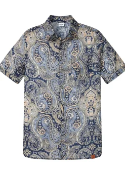 Homme bonprix Chemises|Chemise manches courtes en matière estivale légère