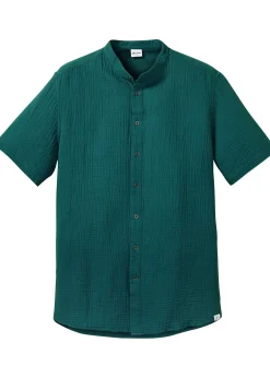 bonprix Chemise manches courtes en gaze de coton|Homme Chemises