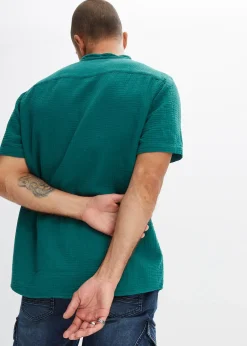 bonprix Chemise manches courtes en gaze de coton|Homme Chemises