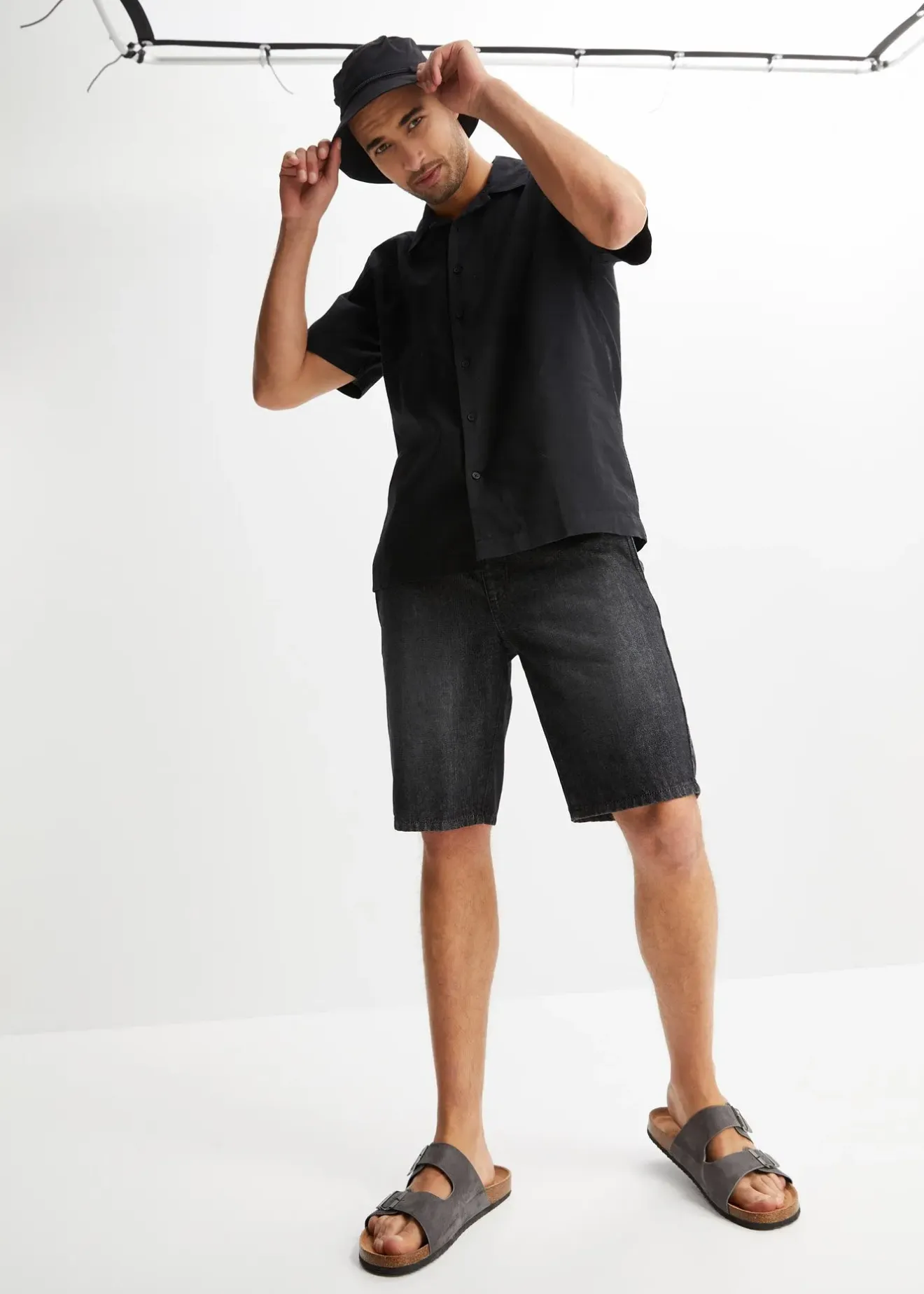 Homme bonprix Chemises|Chemise manches courtes légère, ample