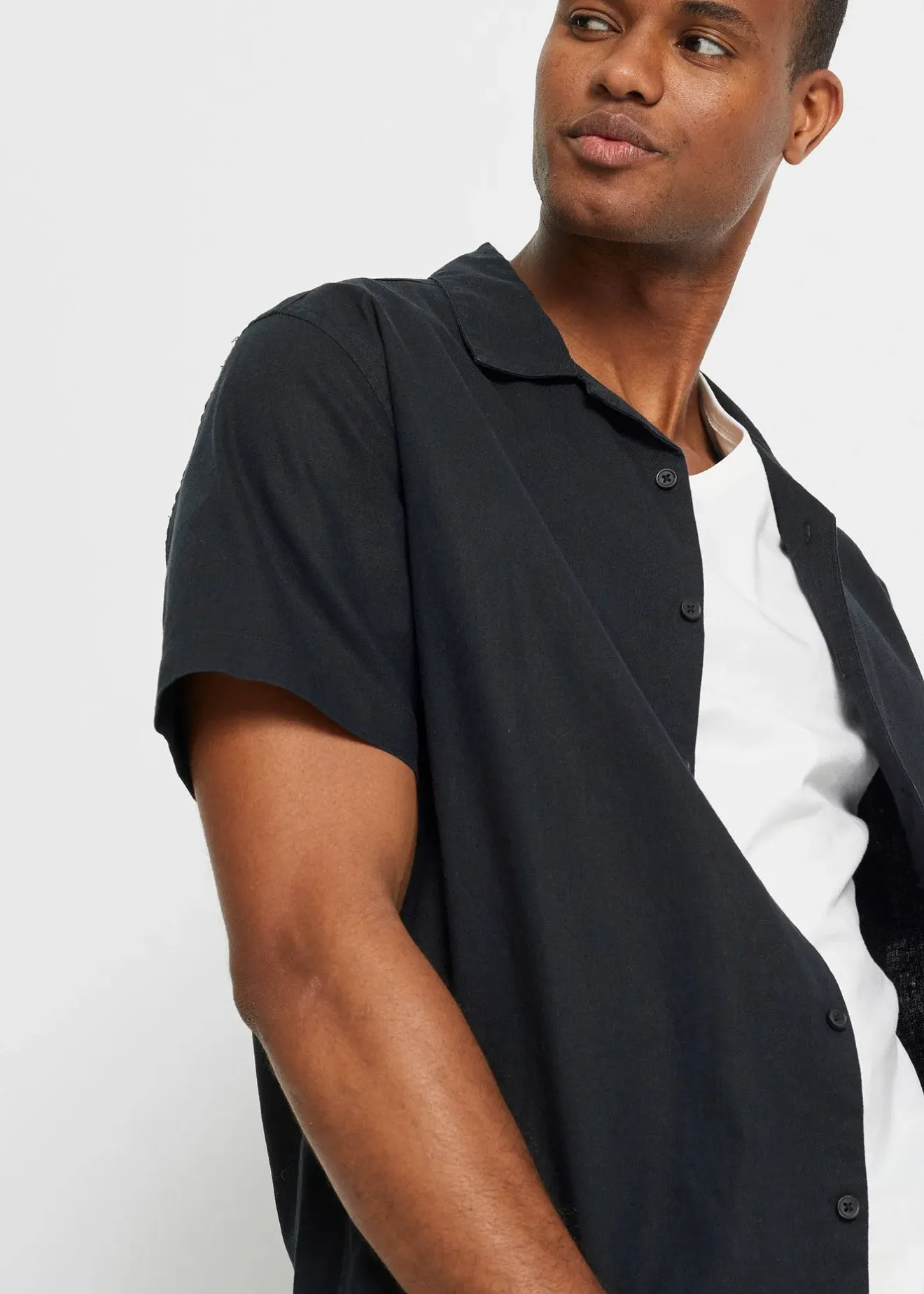 Homme bonprix Chemises|Chemise manches courtes légère, ample