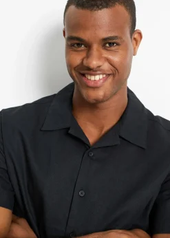 Homme bonprix Chemises|Chemise manches courtes légère, ample