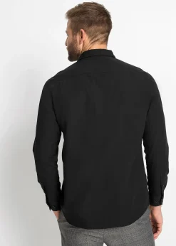 Homme bonprix Chemises|Chemise manches longues 100% coton