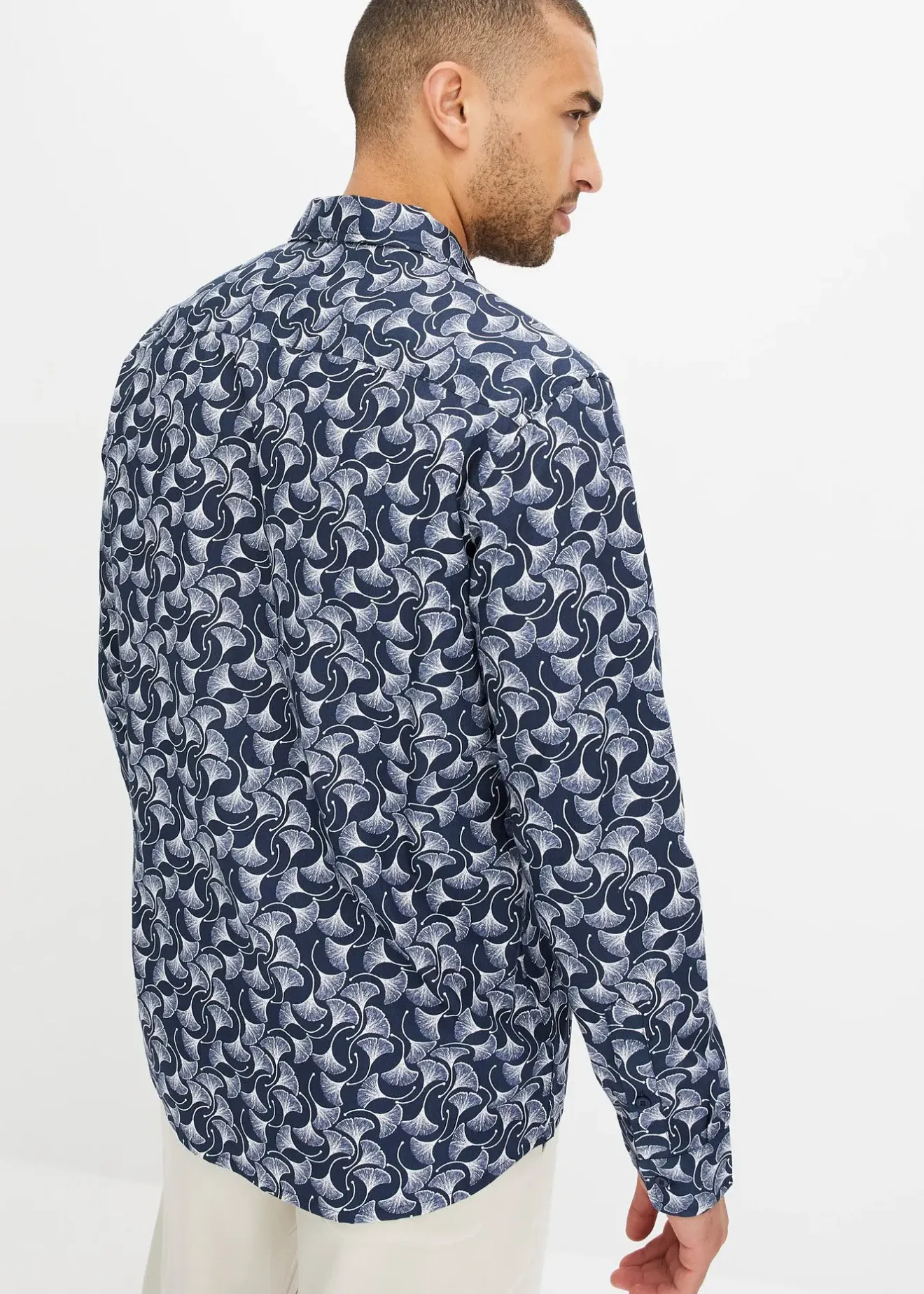 bonprix Chemise manches longues à motif|Homme Chemises