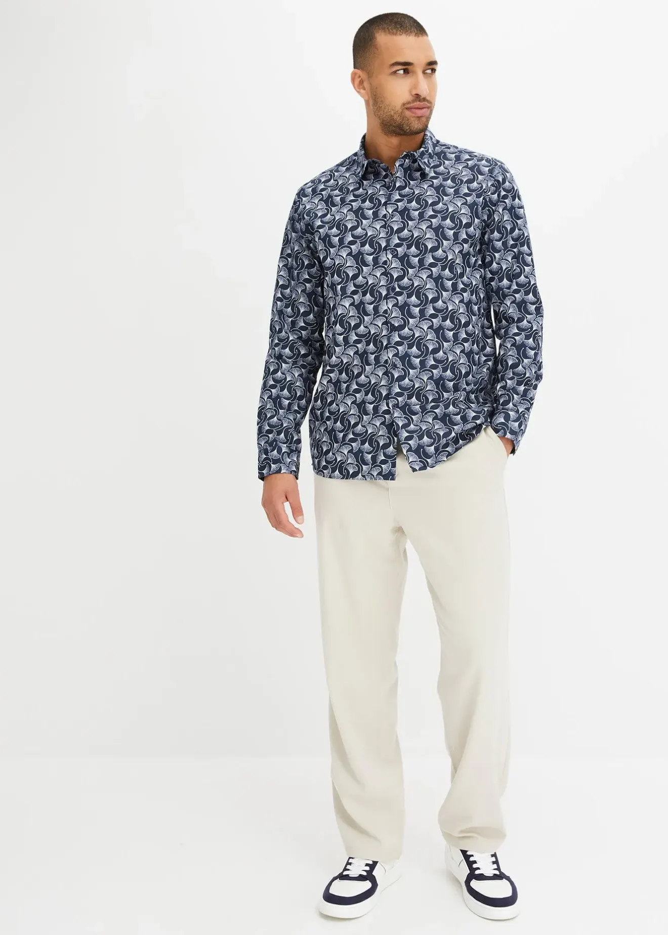 bonprix Chemise manches longues à motif|Homme Chemises
