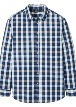 Homme bonprix Chemises|Chemise manches longues 100% coton