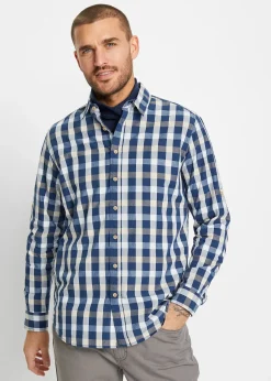Homme bonprix Chemises|Chemise manches longues 100% coton