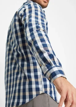 Homme bonprix Chemises|Chemise manches longues 100% coton