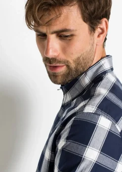 Homme bonprix Chemises|Chemise manches longues 100% coton