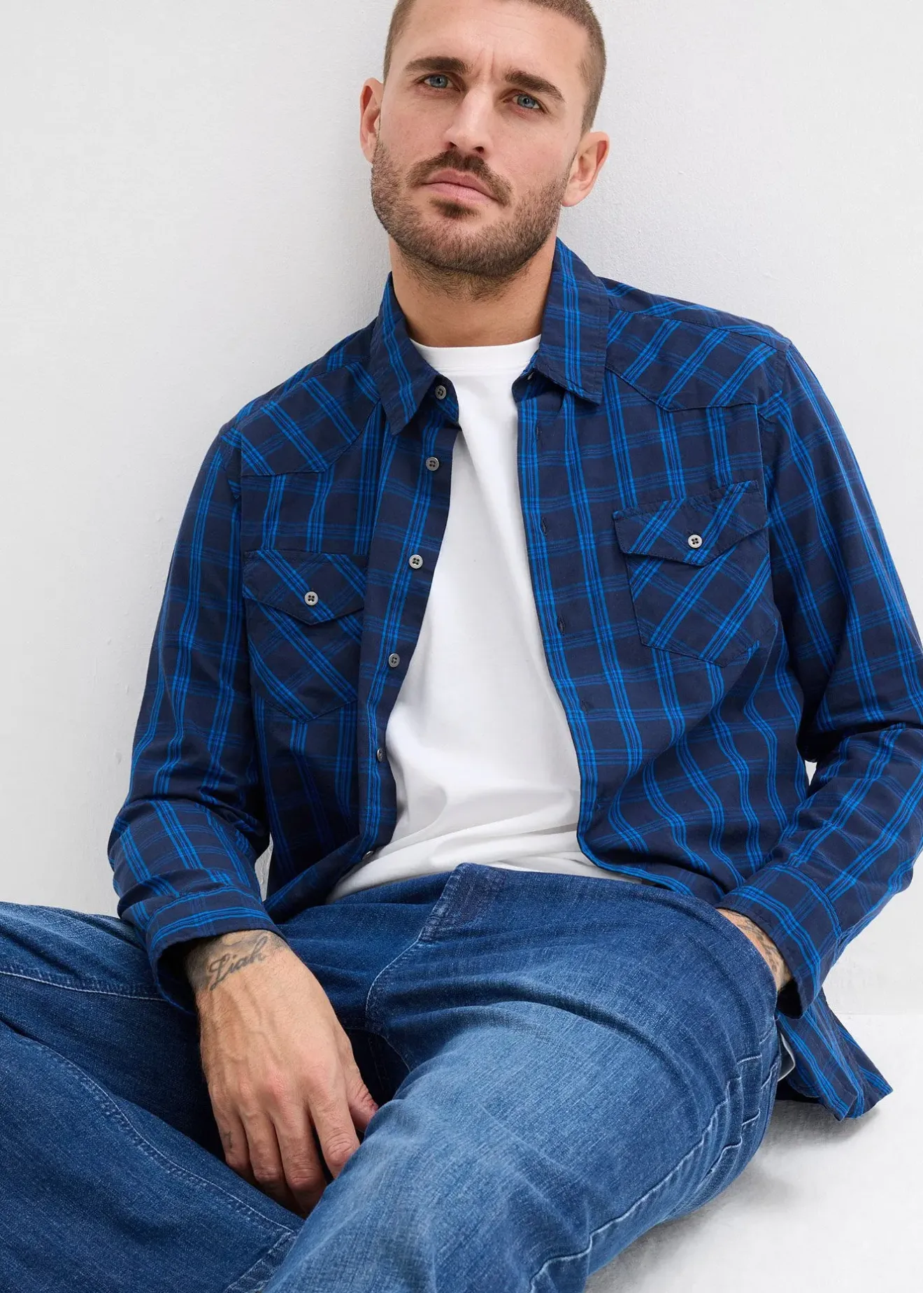 bonprix Chemise manches longues 100% coton|Homme Chemises