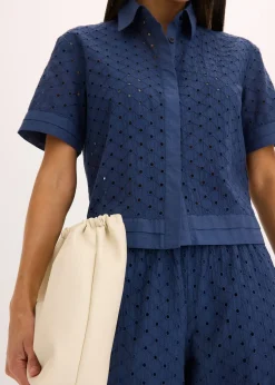 Femme bonprix Chemisiers|Chemisier à broderies anglaises