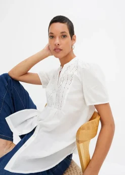 bonprix Chemisier à broderies anglaises|Femme Chemisiers