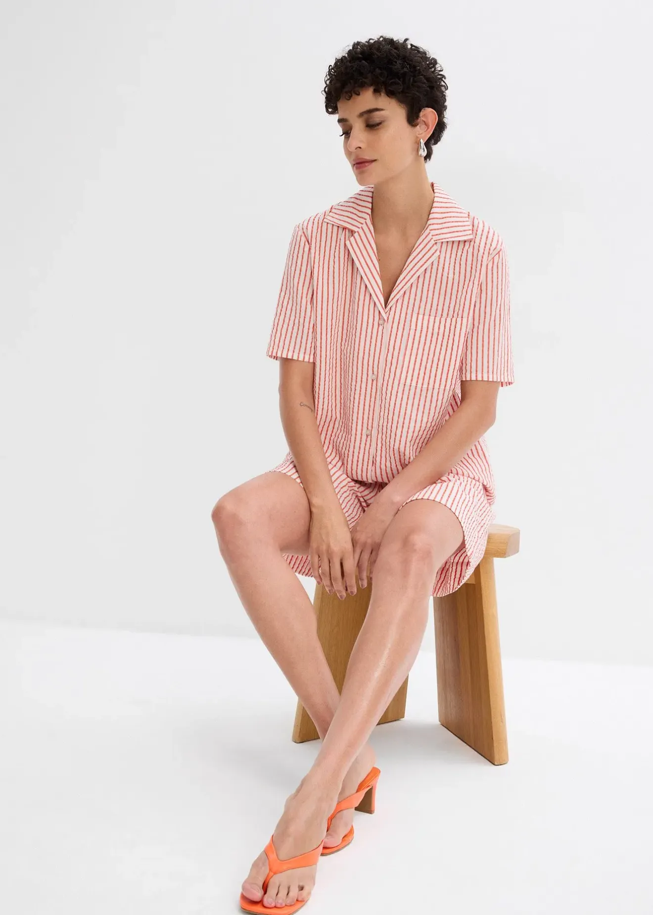 bonprix Chemisier 100% coton|Femme Deux Pièces & Ensembles|Chemisiers