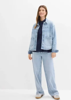 bonprix Chemisier à dentelle en viscose mélangée|Femme Chemisiers