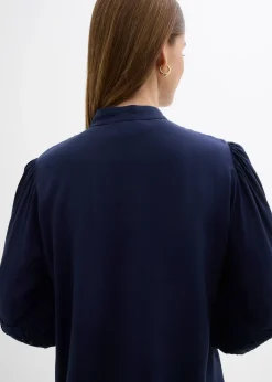 bonprix Chemisier à dentelle en viscose mélangée|Femme Chemisiers