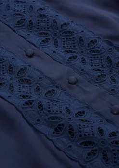 bonprix Chemisier à dentelle en viscose mélangée|Femme Chemisiers