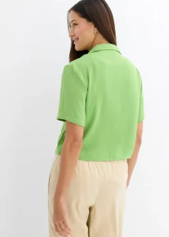 bonprix Chemisier boxy en crêpe léger|Femme Chemisiers