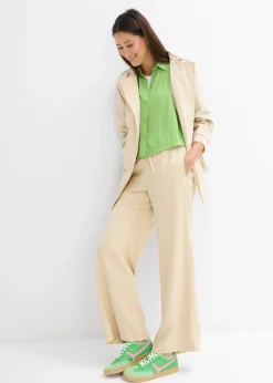 bonprix Chemisier boxy en crêpe léger|Femme Chemisiers