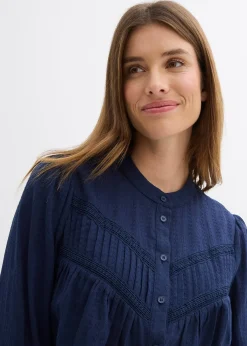 Femme bonprix Chemisiers|Chemisier brodé en coton