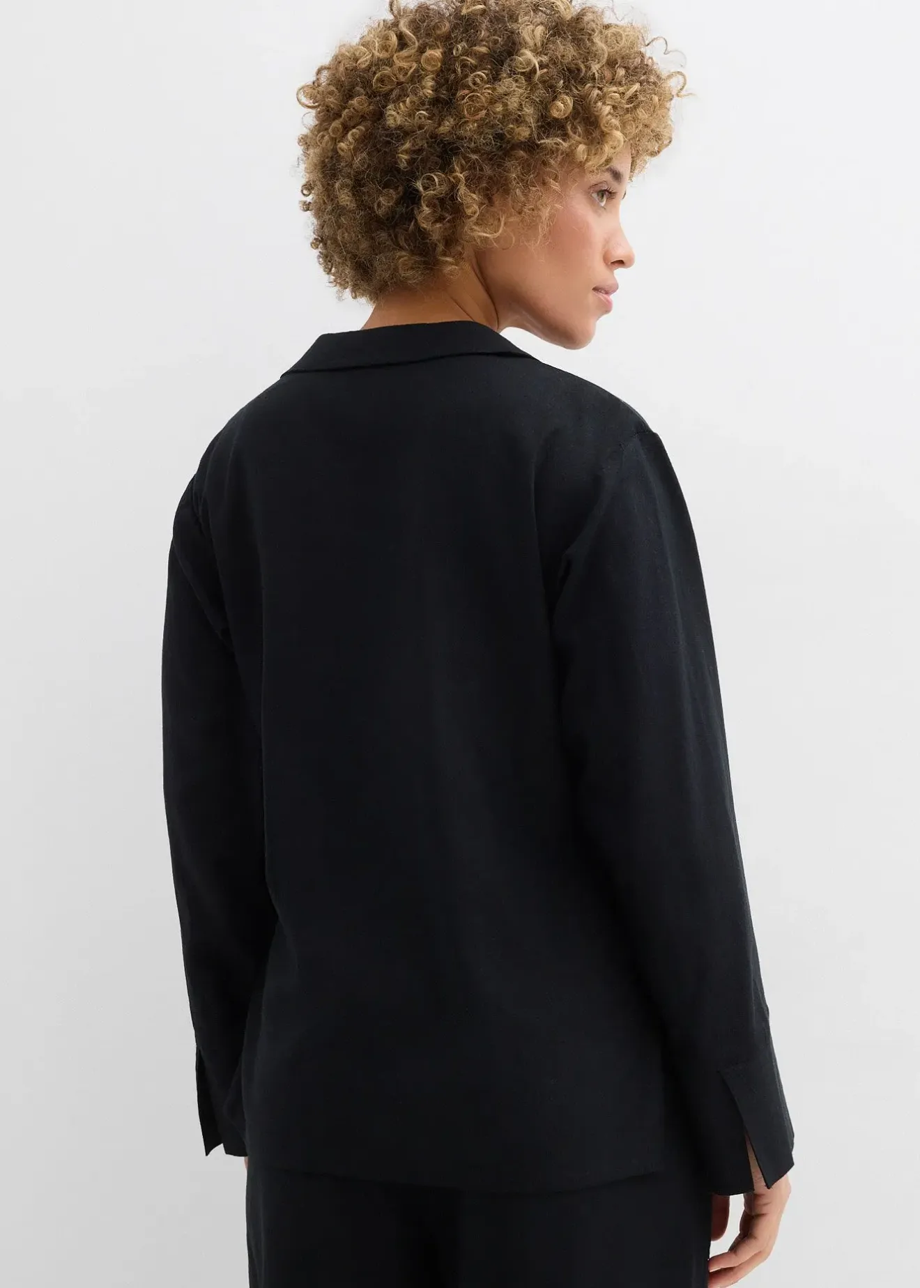 bonprix Chemisier cache-cœur en lin mélangé|Femme Deux Pièces & Ensembles|Chemisiers