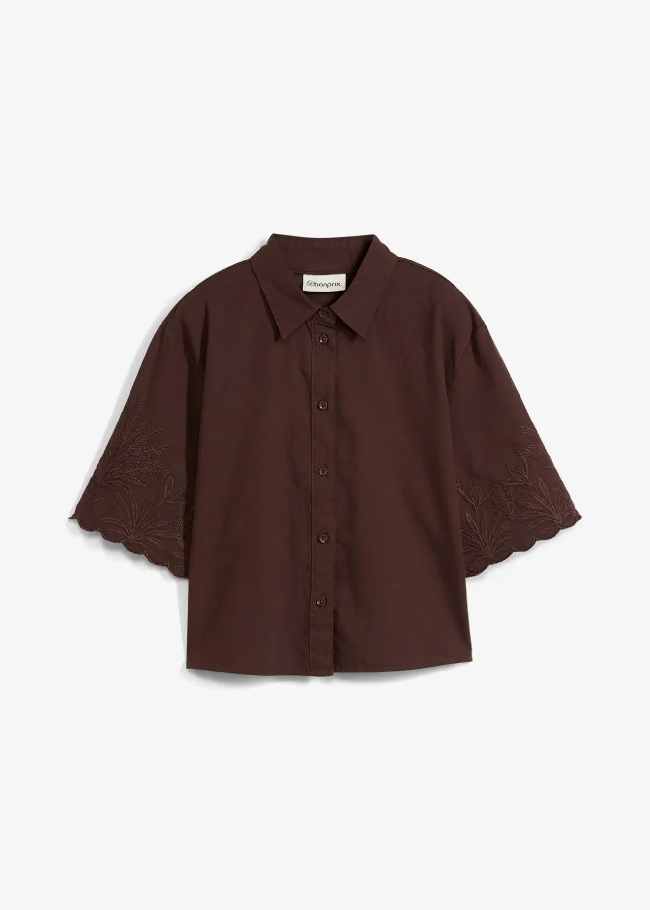 Femme bonprix Premium|Chemisiers|Chemisier court avec soie