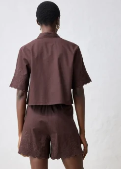 Femme bonprix Premium|Chemisiers|Chemisier court avec soie