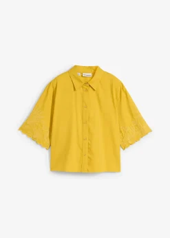 bonprix Chemisier court avec soie|Femme Premium|Chemisiers