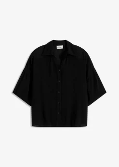 Femme bonprix Vêtements De Plage|Chemisiers|Chemisier court de plage en viscose fluide