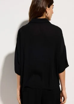 Femme bonprix Vêtements De Plage|Chemisiers|Chemisier court de plage en viscose fluide