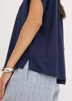 bonprix Chemisier doux en jersey viscose|Femme T-Shirts & Tops