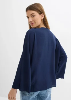 bonprix Chemisier en coton à manches larges|Femme Chemisiers