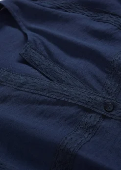 bonprix Chemisier en coton à manches larges|Femme Chemisiers