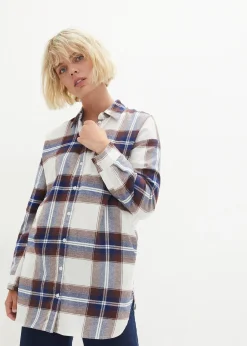 bonprix Chemisier en flanelle 100% coton|Femme Chemisiers