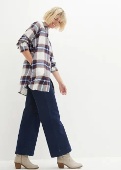 bonprix Chemisier en flanelle 100% coton|Femme Chemisiers