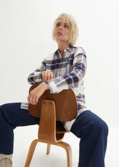 bonprix Chemisier en flanelle 100% coton|Femme Chemisiers