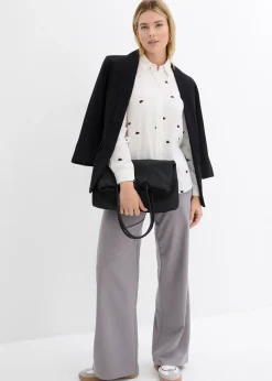 Femme bonprix Chemisiers|Chemisier en gaze de coton à motif cœurs