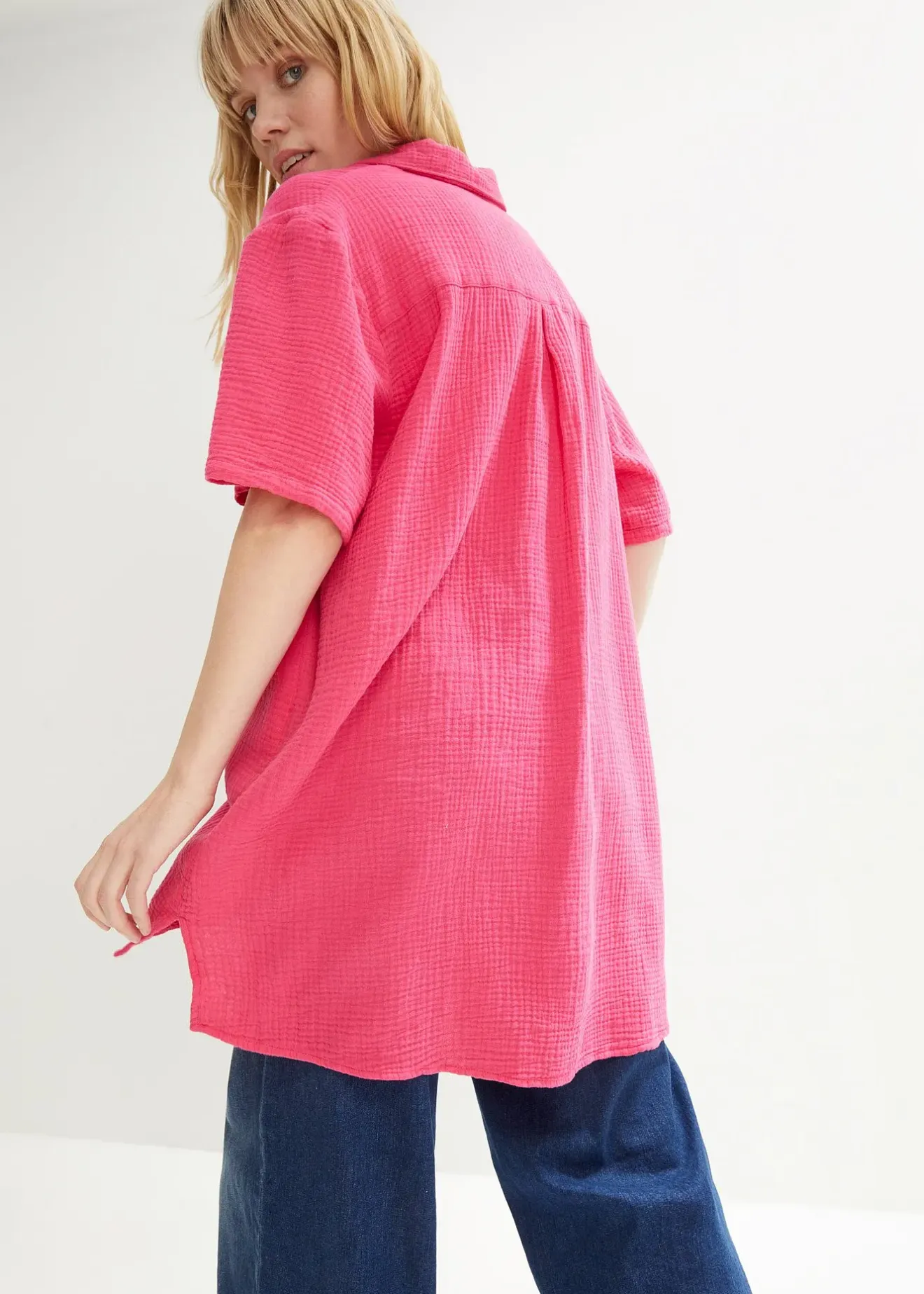 bonprix Chemisier en gaze de coton|Femme Chemisiers