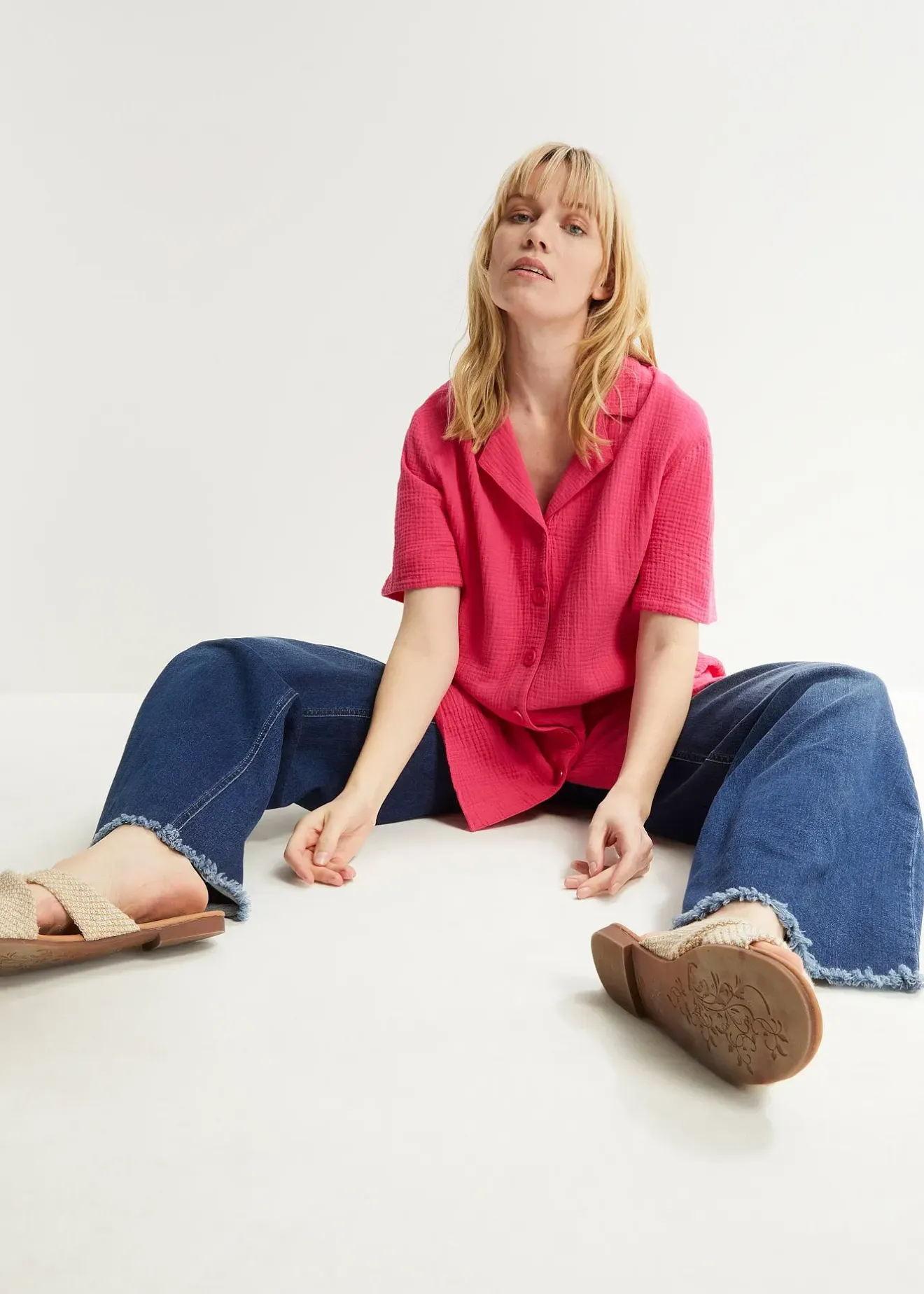 bonprix Chemisier en gaze de coton|Femme Chemisiers